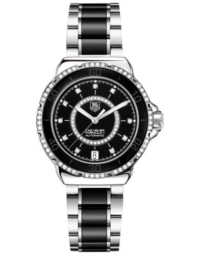 TAG Heuer Formula 1 Calibre 5 37 Stainless Steel / Diamond / Black - Diamond / Bracelet
